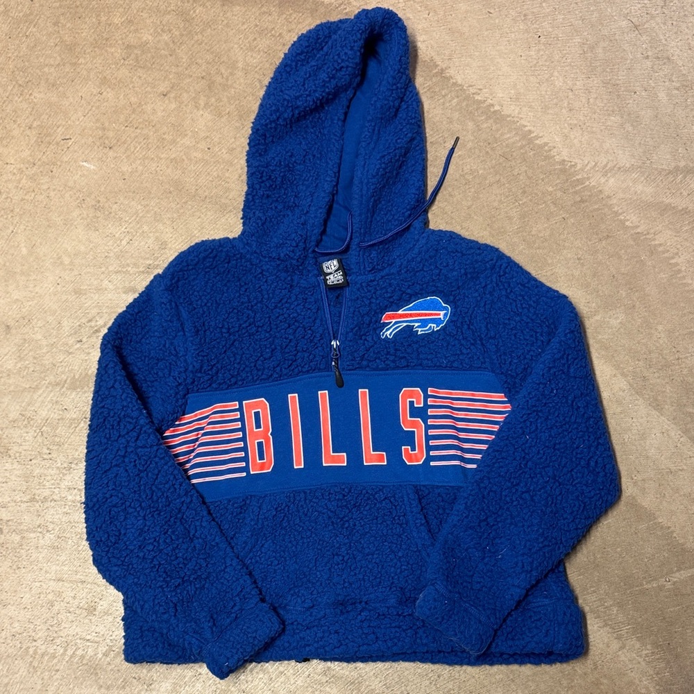 NFL Team Apparel Blue Buffalo Bills Hoodie